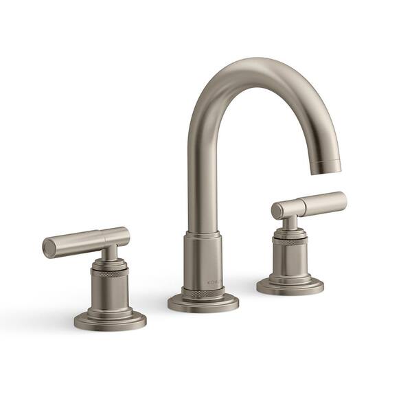 Kingston Brass Vintage Offset Bath Supply Set - 25-Inch Double Offset Faucet Supplies In Brushed Nickel