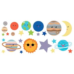 Planet Multi-Colored Vinyl Wall Decal