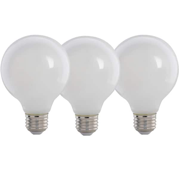 Feit Electric 100 Watt Equivalent G25, White Vanity Light Bulbs