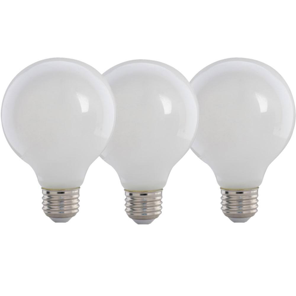 Feit Electric G2540W930CA/FIL/3 LED Light Bulb  G25 Lamp  40 W Equivalent  E26 Medium Lamp Base  Dimmable  Frost