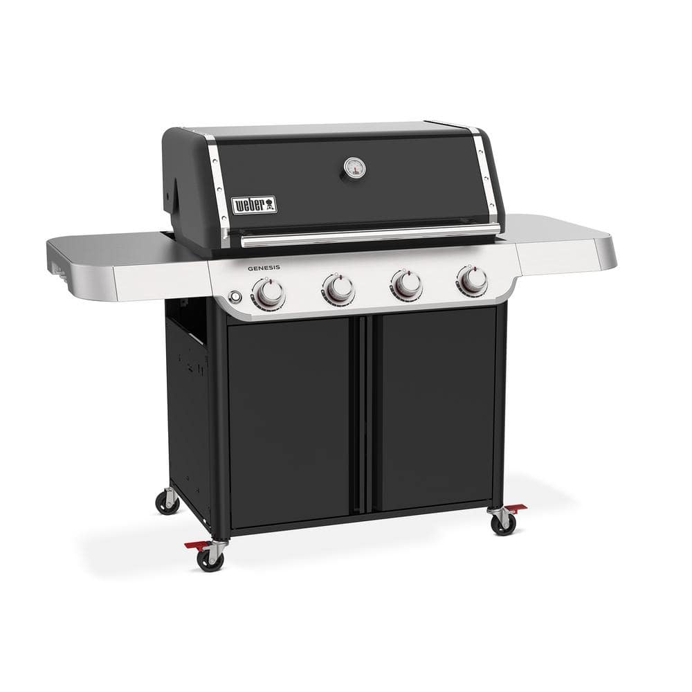 Genesis E-415 Black Porcelain-Enamel 4-Burner Gas Grill