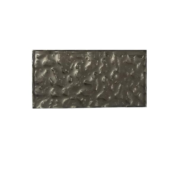 Metallics Brown 3 in. x 6 in. Glossy Textured Glass Subway Tile (1 sq.ft/Case)