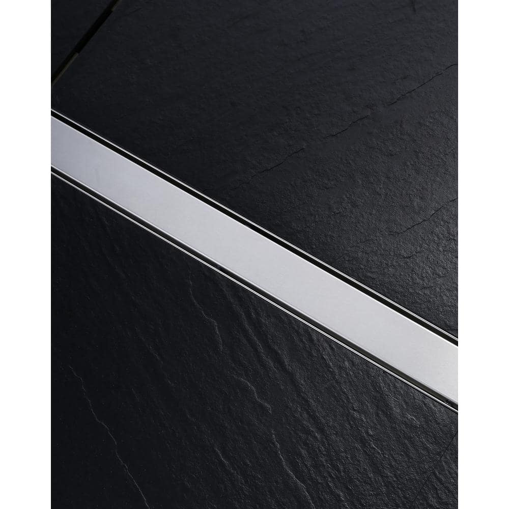 24 in. Brushed Nickel Stainless Steel Linear Shower Drain