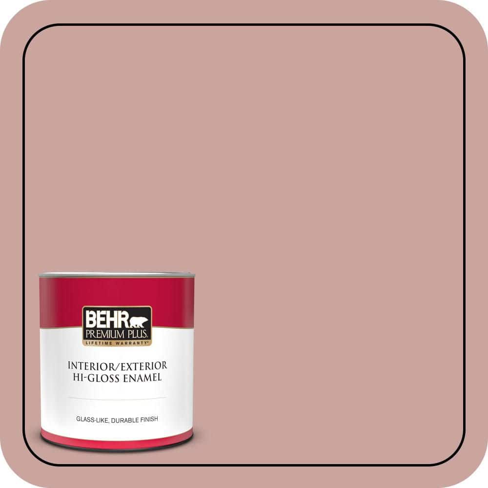 Potpuri Color BEHR PREMIUM PLUS 1 qt. #160E-3 Rose Potpourri Hi-Gloss Enamel Interior ...