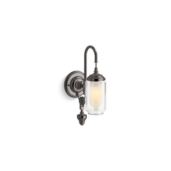 KOHLER Artifacts 1-Light Titanium Wall Sconce