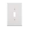 Leviton 1-Gang Toggle Wall Plate, White R52-88001-00W - The Home Depot