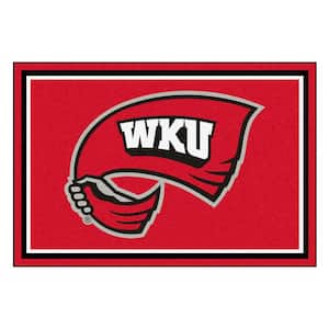 NCAA - Western Kentucky University Red 8 ft. x 5 ft. Indoor Area Rug