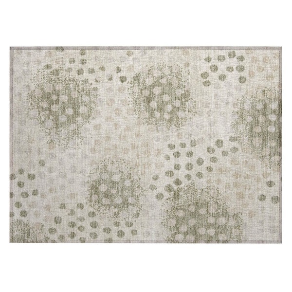 Chantille Machine Washable Indoor/Outdoor Abstract ACN2965 Sage 2 ft. x 3 ft. Accent Rug