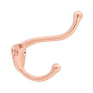 Bright Copper Solid Brass Coat and Hat Hook