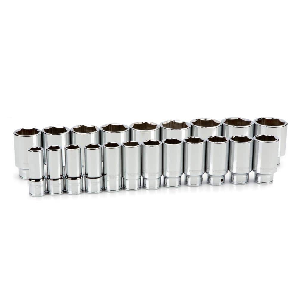 TEKTON 3/4 in. Drive Deep 6Point Socket Set, 3/42 in. (21Piece