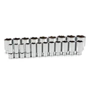 3/4 in. Drive Deep 6-Point Socket Set, 3/4-2 in. (21-Piece)