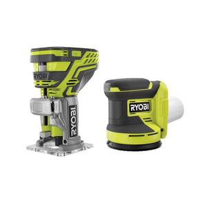 ONE+ 18V Cordless 2-Tool Combo Kit with Compact Router and 5 in. Random Orbit Sander (Tools Only)