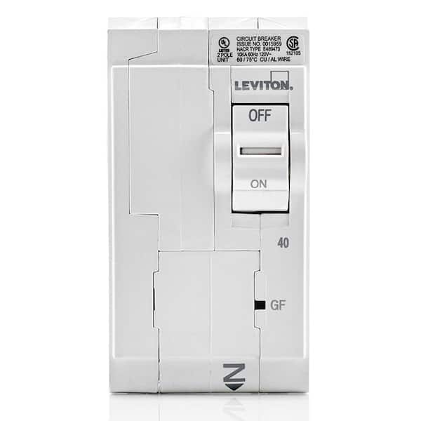 Branch Circuit Breaker, GFPE 2-Pole 40 Amp, 120-Volt/240-Volt, Hydraulic Magnetic LB240-EP