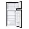 Magic Chef 18.5 in. W, 4.5 cu. ft. 2-Door Mini Refrigerator, with Freezer  in Platinum Steel HMDR45PS - The Home Depot