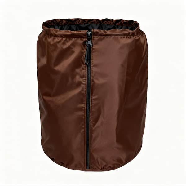 15. 8 in. H x 13.8 in. W Khaki Plant Insulation Cover, Oxford Cloth with Aluminum Foil (1-Pack)