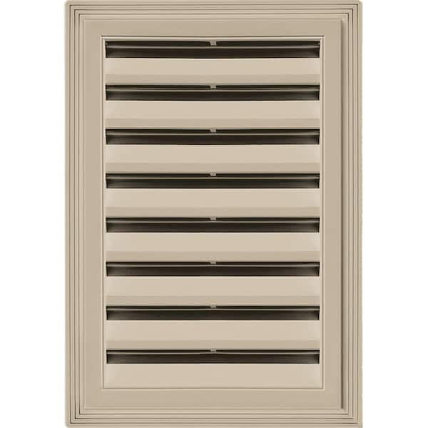 Builders Edge 12 in. x 18 in. Rectangle Gable Vent #085 Clay