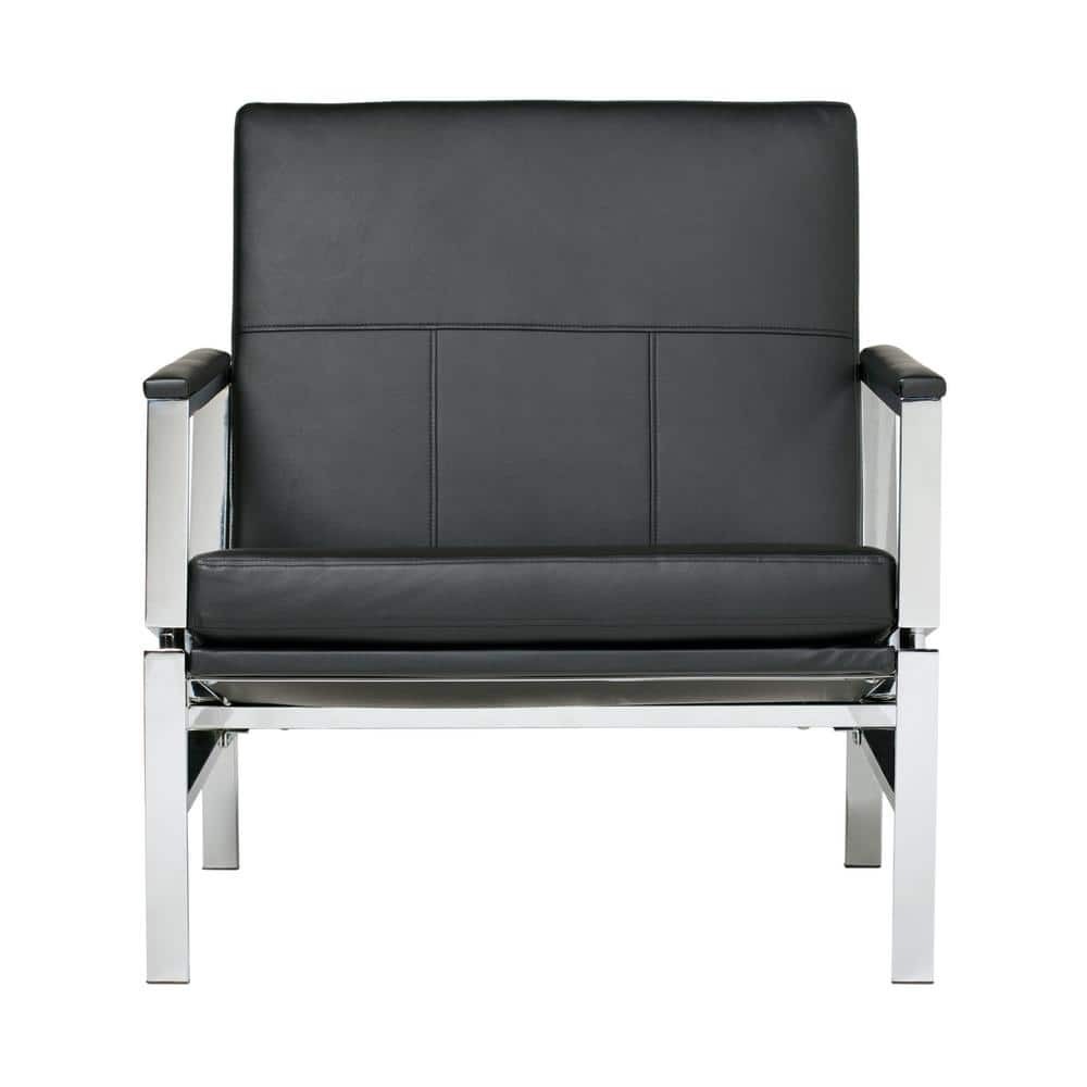 studio designs home atlas bonded leather accent chair