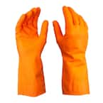 SM/MD Orange Nitrile Long Cuff Gloves