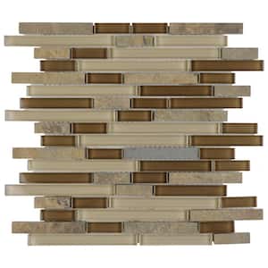 Tessera Piano Brixton 11-3/4 in. x 11-7/8 in. Glass Mosaic Tile (9.9 sq. ft./Case)