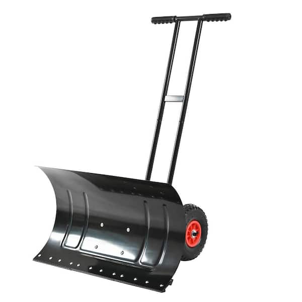 43.5 in. Metal Handle Powder-Coated Steel 29 in. Blade Snow Shovel