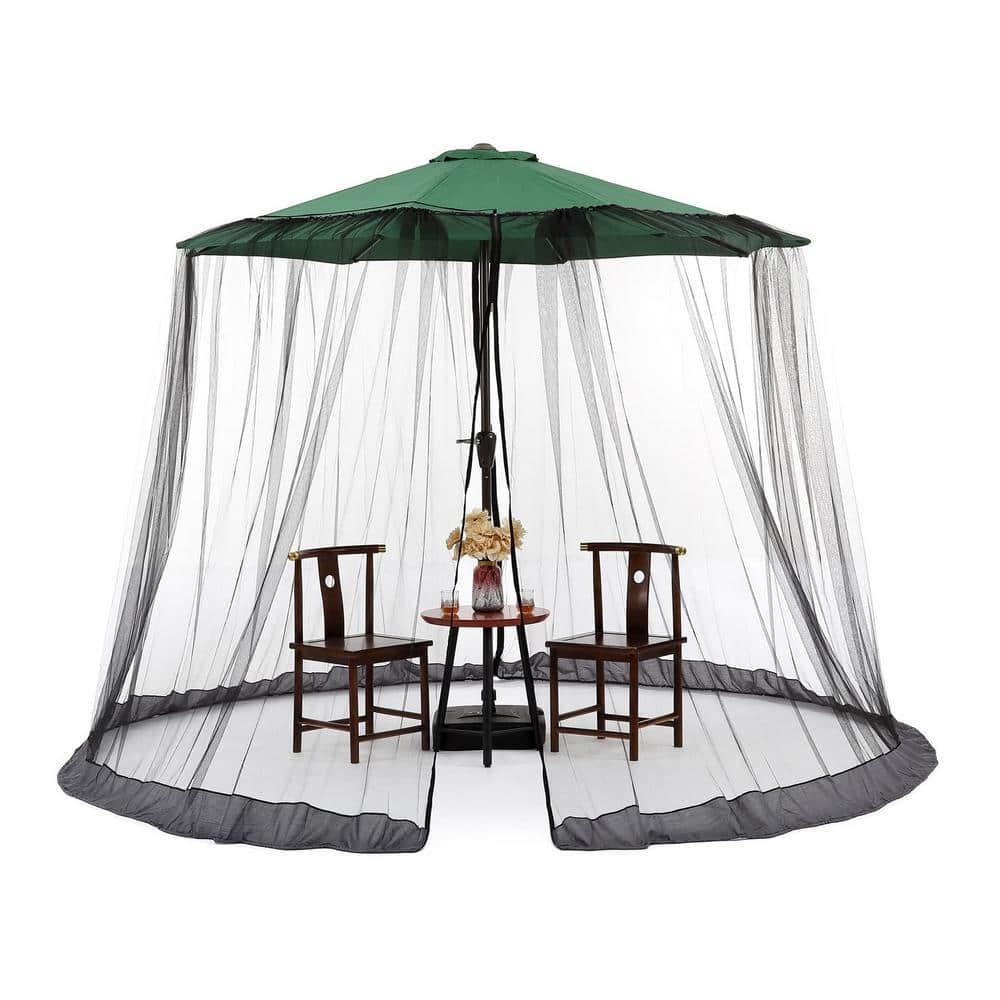 canvas netting for miramar offset patio umbrella Mosquito Ties allow the canopy to be retracted when not in use Mainstays Sand Dune Offset (Cantilever)
