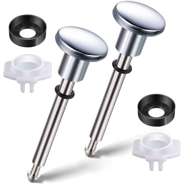 2-Piece Tub Spout Diverter Repair Kit in Silver, Bathroom Shower Bathtub Leaky Faucet Repair Replacement Parts
