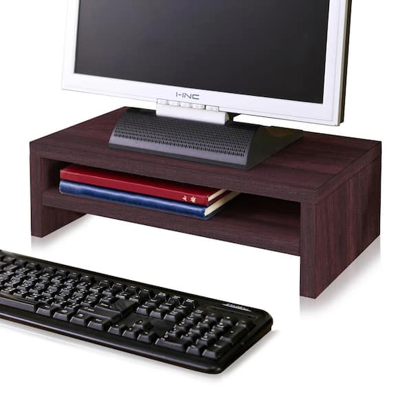 Way Basics zBoard Eco 2-Shelf Computer Monitor Stand in Espresso