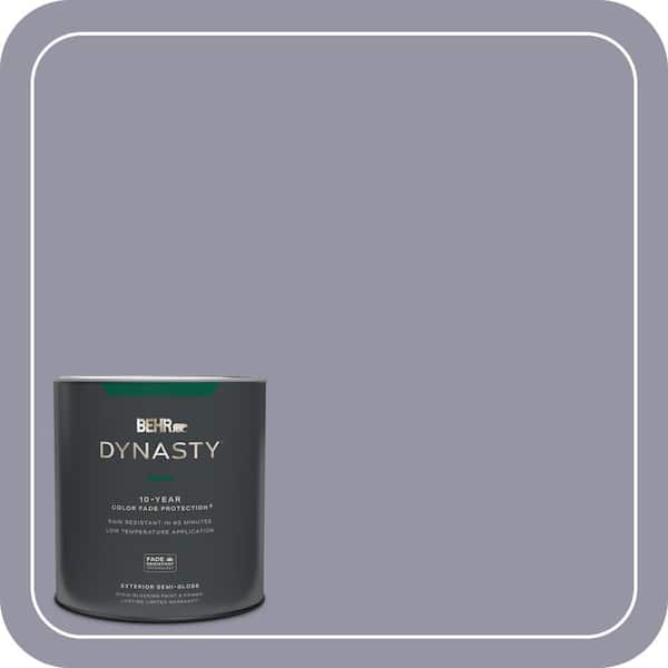 BEHR DYNASTY 1 qt. #640F-5 Ash Violet Semi-Gloss Enamel Exterior Stain-Blocking Paint & Primer