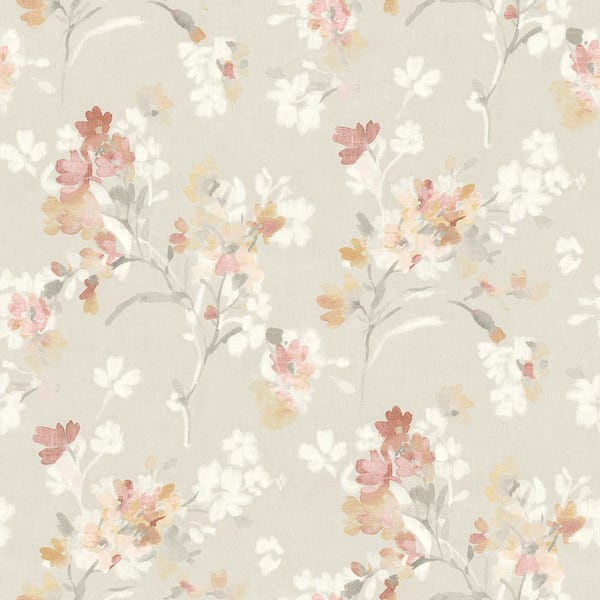 Chesapeake Azalea Ruby Red Pre-Pasted Non-Woven Wallpaper Sample