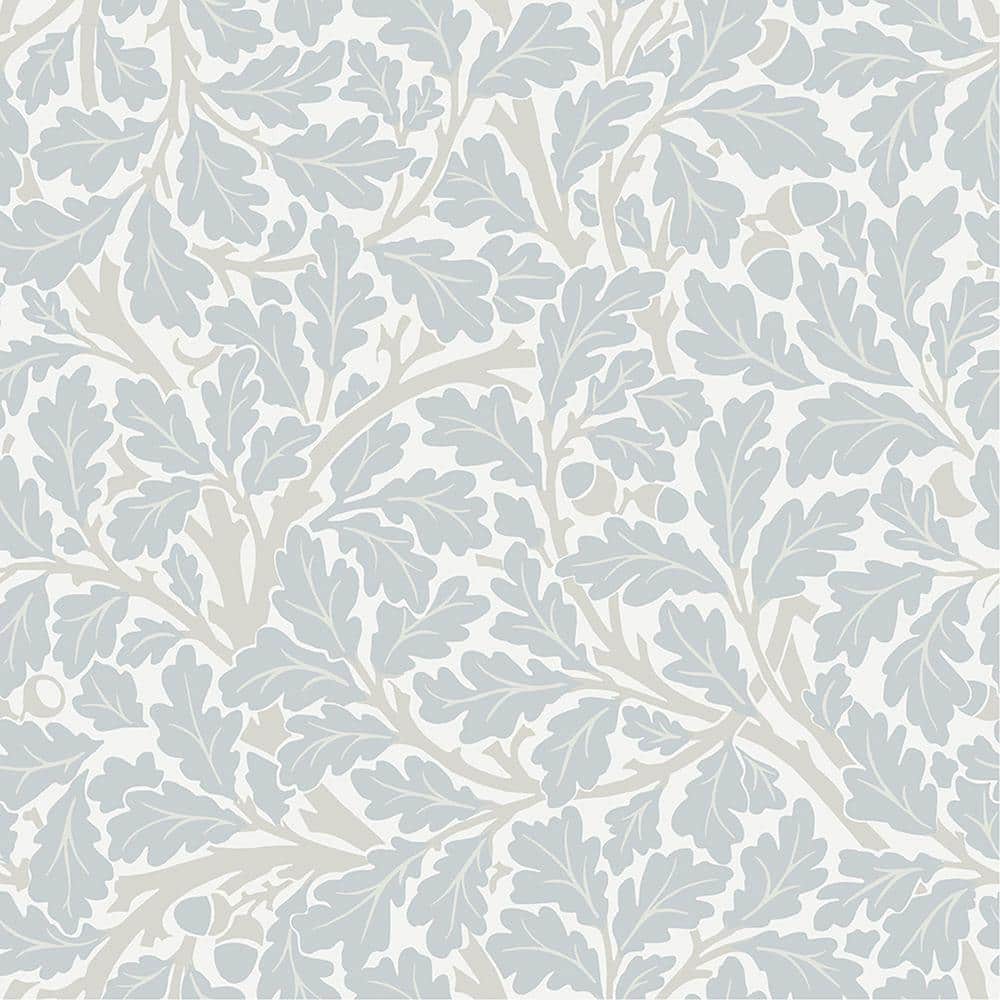 Blue Oak Tree Leaf Non-Pasted Non Woven Wallpaper Sample price history on PriceWatchPro