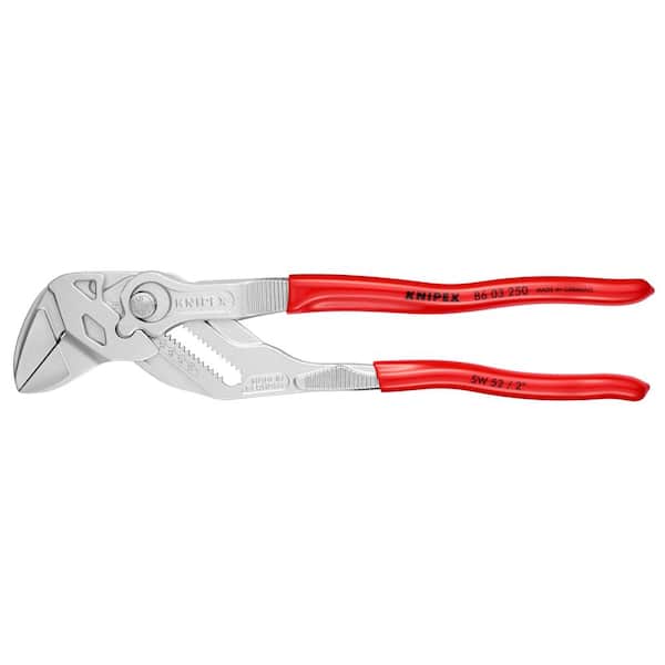 KNIPEX 10 in. Pliers Wrench with Smooth Parallel Jaws 86 03 250 SBA - The  Home Depot