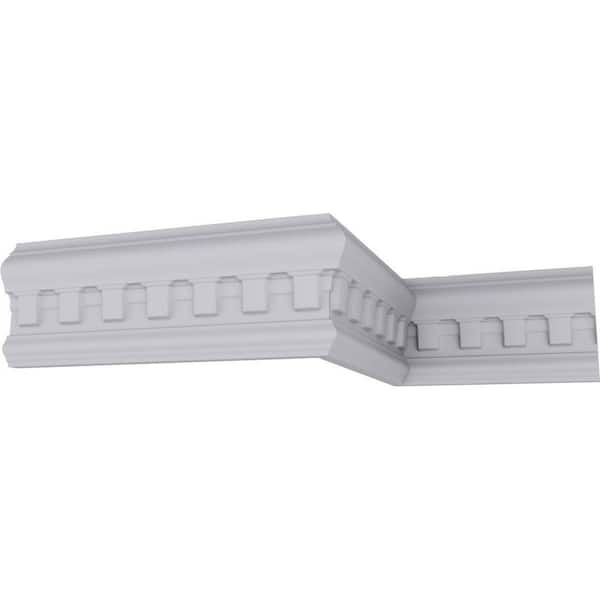 Ekena Millwork SAMPLE - 1 in. x 12 in. x 3-1/2 in. Urethane Munich Dentil Chair Rail Moulding