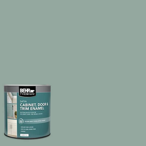 1 qt. #PPU12-05 Lotus Leaf Satin Enamel Interior/Exterior Cabinet, Door & Trim Paint