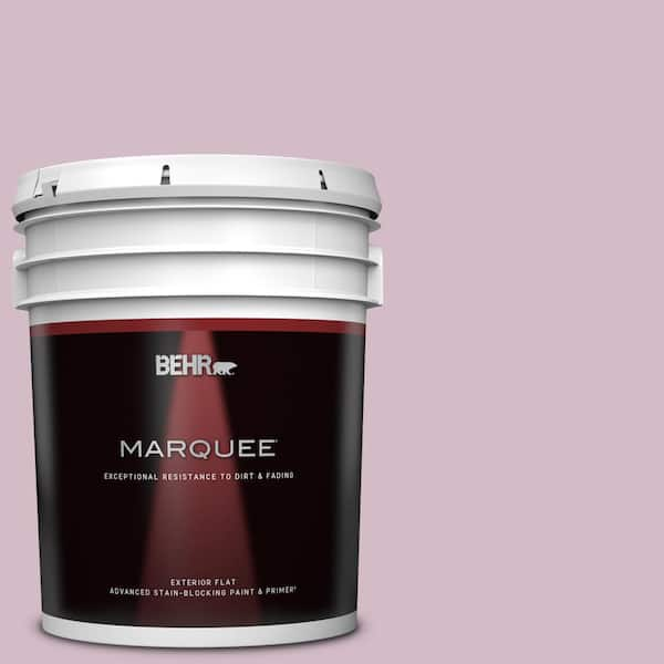 BEHR MARQUEE 5 gal. #T12-16 Queens Tart Flat Exterior Paint & Primer