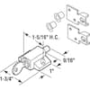 Prime-Line Push-In Sliding Door Keyed Lock, 1 in., Diecast and