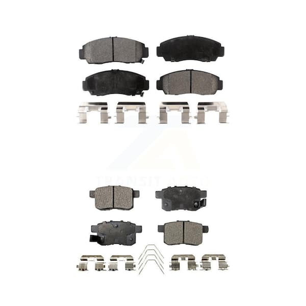 TEC Front Rear Ceramic Brake Pads Kit For Honda Accord Acura TSX KTC-100396