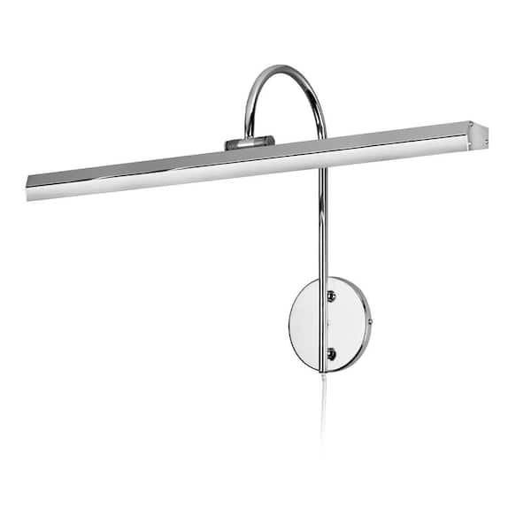 Dainolite Display/Exhibit 14.5 in. 3-Lights Polished Chrome LED Picture Light