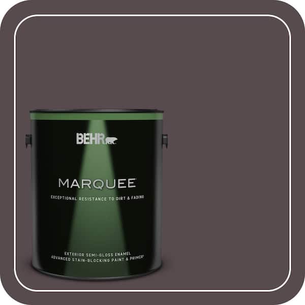 BEHR MARQUEE 1 gal. #N100-7 Aubergine Semi-Gloss Enamel Exterior
