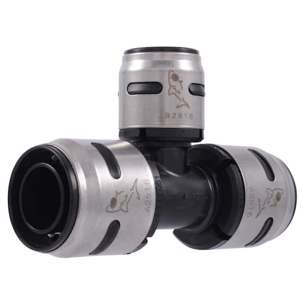 SharkBite 1 in. x 1 in. x 3/4 in. EvoPEX Push-to-Connect Tee