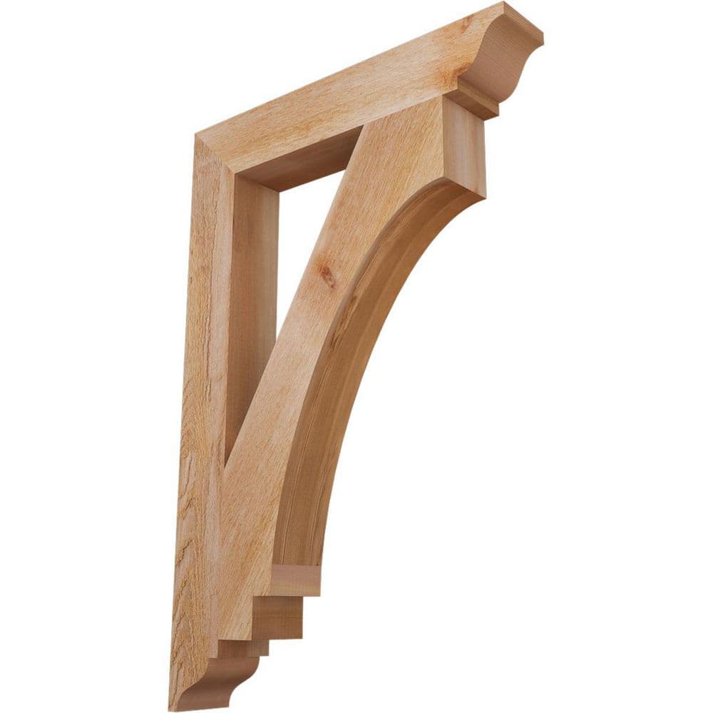 4 in. x 36 in. x 24 in. Western Red Cedar Imperial Traditional Rough Sawn Bracket price history on PriceWatchPro
