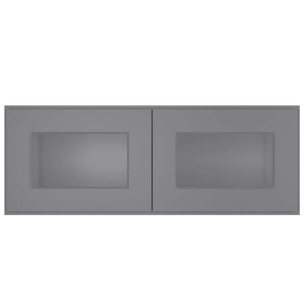 HOMEIBRO 33-in W X 12-in D X 12-in H in Shaker Grey Plywood Ready to ...