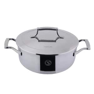 4 qt. Tri-Ply Stainless Steel Chef's Pan with Lid