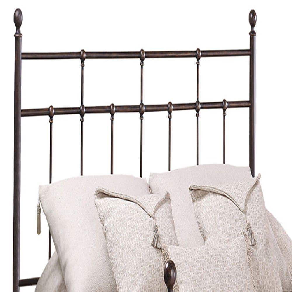 Hillsdale Furniture Providence Antique Bronze King-Size Headboard with Rails -  380HKR
