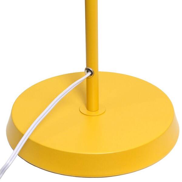54.72 in Yellow 1-Light Smart Dimmable Standard Floor Lamp for