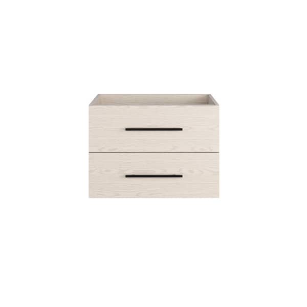 VOLPA USA AMERICAN CRAFTED VANITIES Napa 30 in. W x 20 in. D x 21 in. H Single Sink Bath Vanity Cabinet without Top in Natural Oak, Wall Mounted