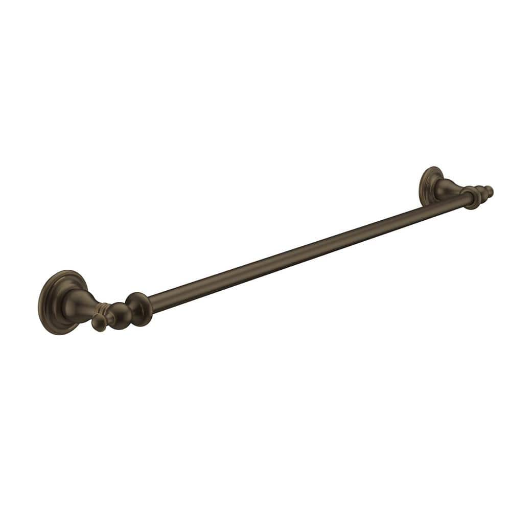 JACUZZI Barrea 24 in. Wall Mount Towel Bar in Olive Bronze PK03845 ...