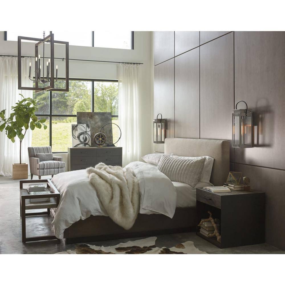 Turnbury 8-Light Galvanized Steel and Wood Chandelier