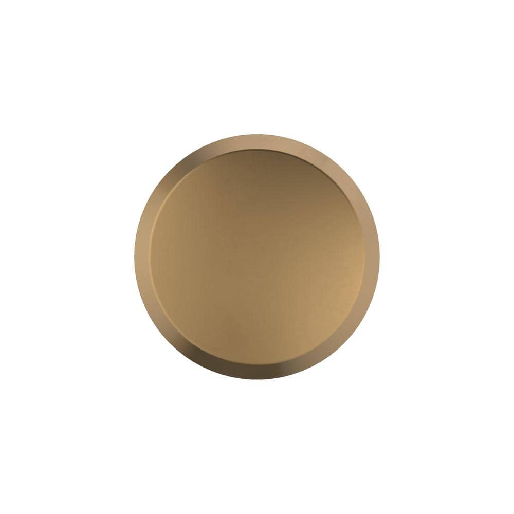 Champagne Bronze Round Modern Cabinet Knob with Mounting Hardware