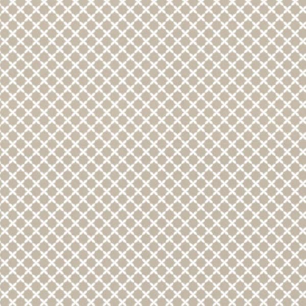 Graham & Brown Symmetry Trellis Taupe Removable Wallpaper