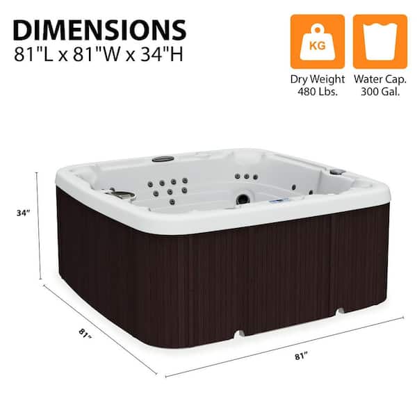 Lifesmart LS600DX 7-Person 65-Jet 230V Standard Spa with 14-Jet